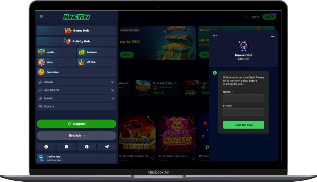 Ninewin Casino UK image 2