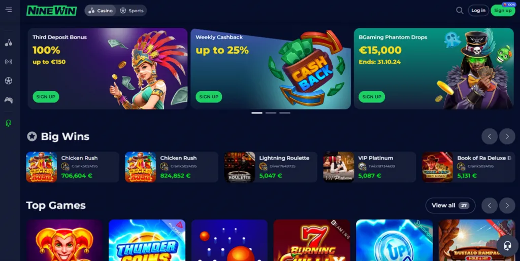 Ninewin Casino UK image 3